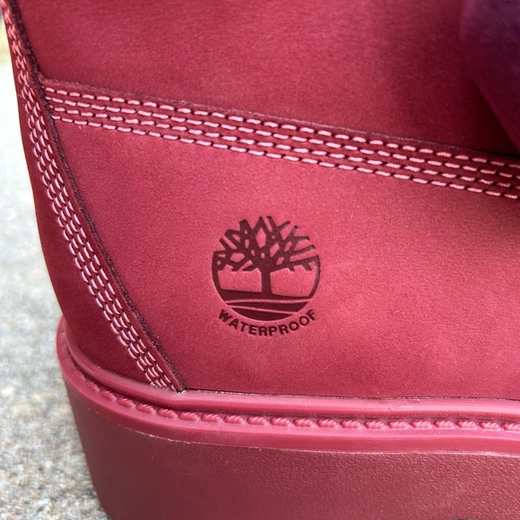 TIMBERLAND STONE STREET 6 INCH WATERPROOF PLATFORM BOOTS women’s sz 10 - Picture 8 of 15